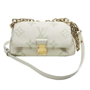 Louis Vuitton Shoulder Bag Milky Way Empreinte Favorite NM Latte Matcha